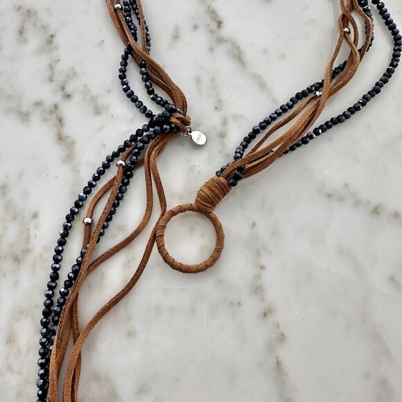 Chico’s Multi-Strand Beaded Lariat Necklace-Boho - Picture 6 of 7